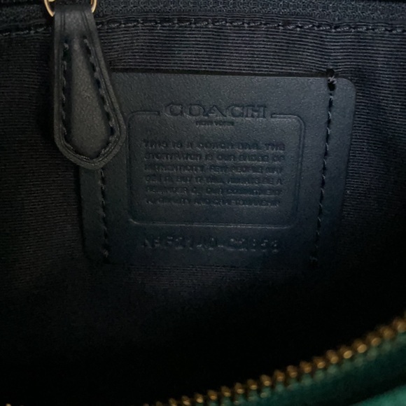 COACH Rori Shoulder Bag COLOR: Gold/Bright Jade - Picture 8 of 16